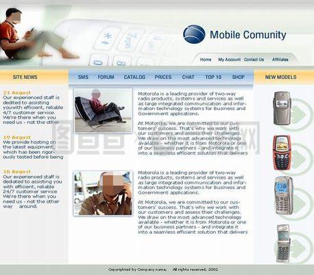 電子商務(wù)手機模板